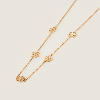 Le collier plaqué or Flore