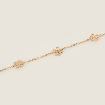Le bracelet Fleur plaqué or Flore