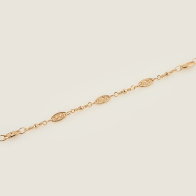 Le bracelet plaqué or Ortance