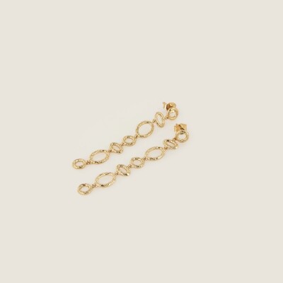 les boucles d’oreilles plaqué or Cassioppé