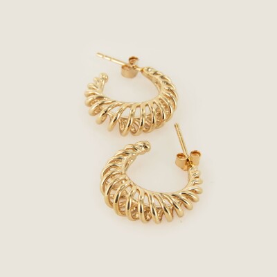Les boucles d’oreilles plaqué or Maxime