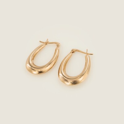 Les boucles d’oreilles plaqué or Opra