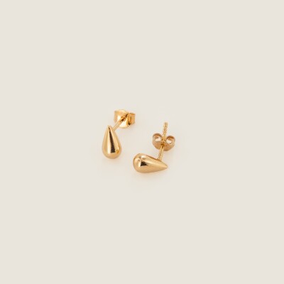Les boucles d’oreilles plaqué or Ezra mini