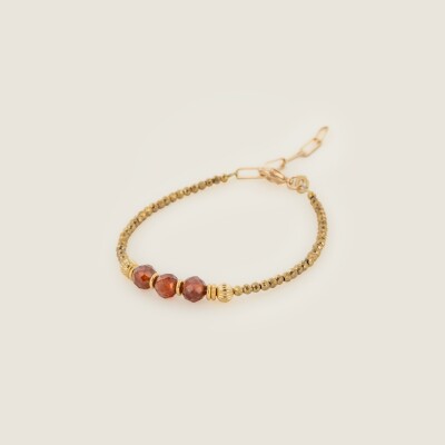 Le bracelet pierres naurelles Onora brune