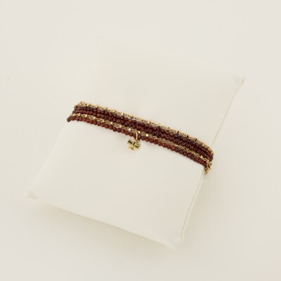 Le bracelet en pierres naturelles Thirza Grenat