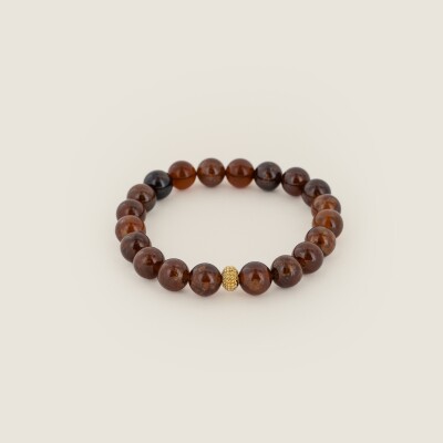 Le bracelet en pierres naturelles Clarence brun