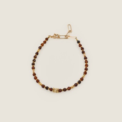 Le bracelet en pierres naturelles Isae brun
