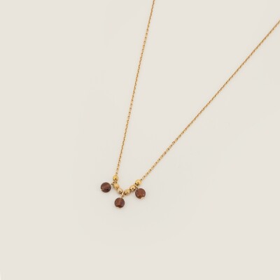 Le collier plaqué or Flores - 45cm