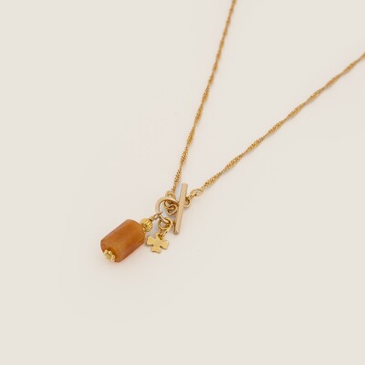Le collier Ninon orange