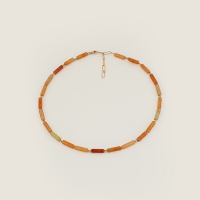 Le collier Beryl orange