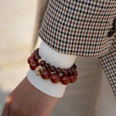 Le bracelet Ezia rouge