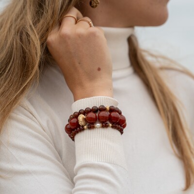 Le bracelet Ezia rouge