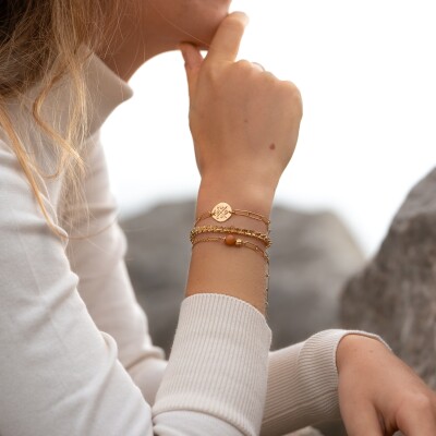 Le bracelet plaqué or Orphee