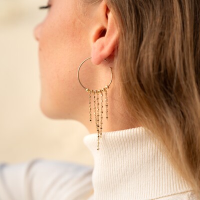 Les boucles d'oreilles Luce