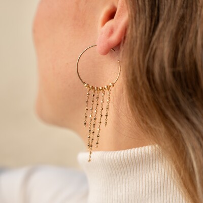 Les boucles d'oreilles Luce