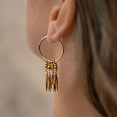 Les boucles d'oreilles Lizbeth