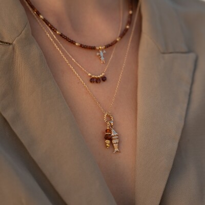 Le collier plaqué or Nouma