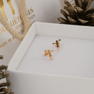 Les boucles d'oreilles plaquées Les petites Touquetoises