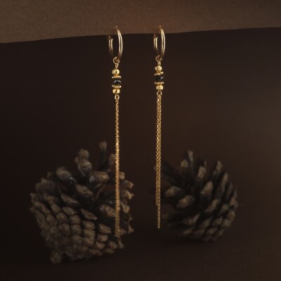Les boucles d'oreilles longues Suzie