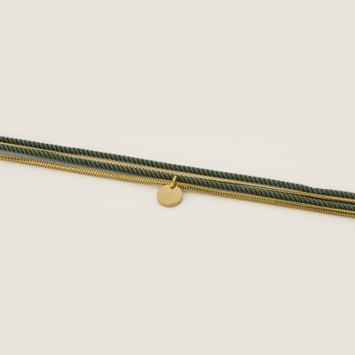 Bracelet Acier 2 tour Valentin Valentine Olive