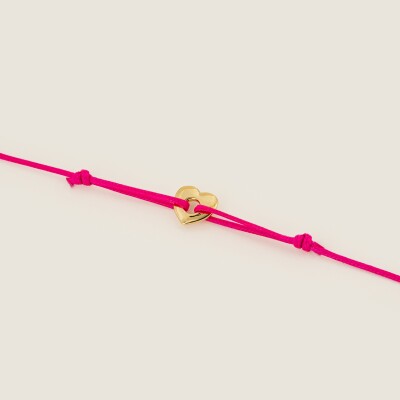 Le bracelet cordon rose