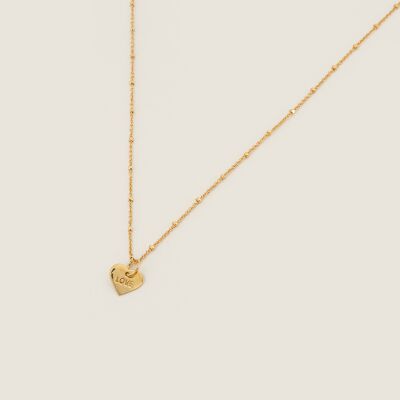 Le collier coeur "love" Saint-Valentin