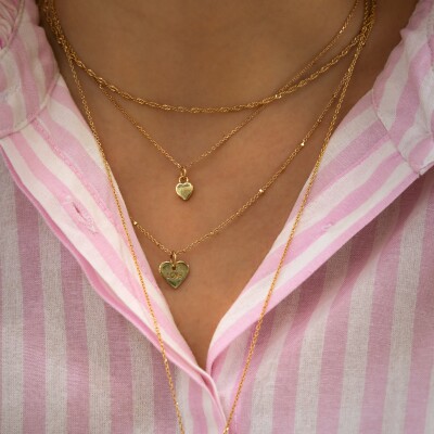 Le collier coeur "love" Saint-Valentin