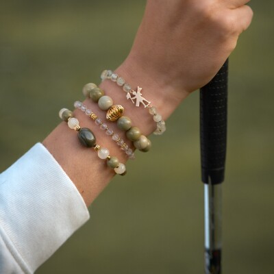 Le bracelet Touquettois en plaqué or Louise