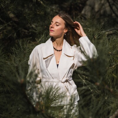 Le collier Marilou vert jaspe et plaqué or