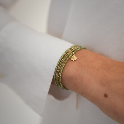 Le bracelet Thirza vert péridot