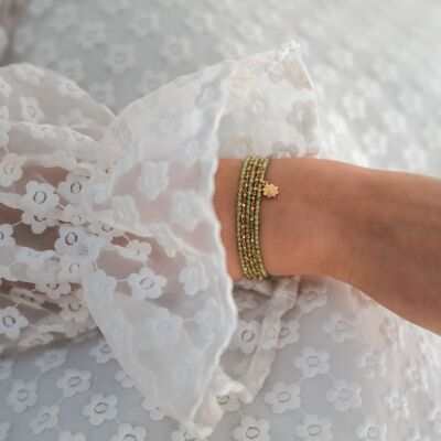Le bracelet Thirza vert péridot