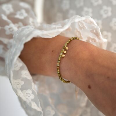 Le bracelet en pierres naturelles Grenat vert Miraë