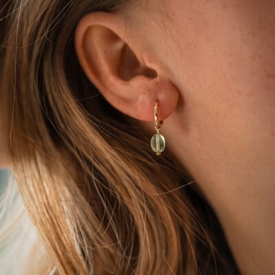 Les boucles d'oreilles plaqué or Bertille