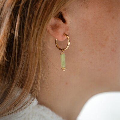 Les boucles d'oreilles en plaqué or femme Ena