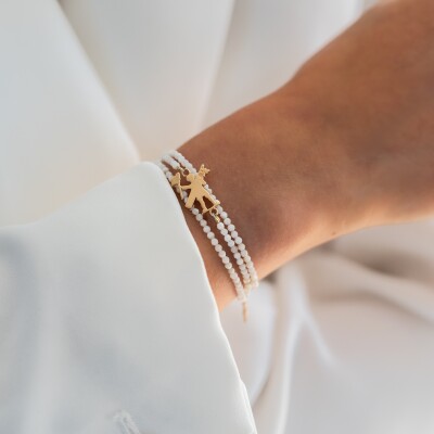 Le bracelet multitour blanc Touquettois