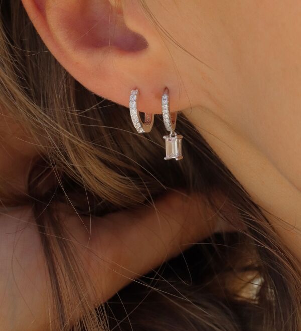 boucles d'oreilles femme argent