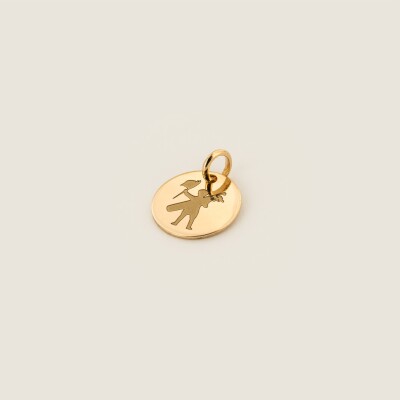 La médaille Caddy Touquet-Paris-Plage en plaqué or 18K