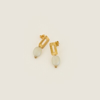 Les boucles d'oreilles en plaqué or Galice