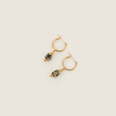 Les boucles d'oreilles en plaqué or Emere