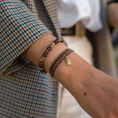 Le bracelet en pierres naturelles Danaë