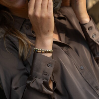 Le bracelet Jaspe dalmatien Mao