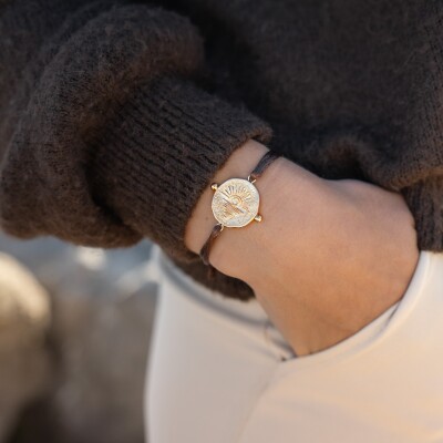 Le bracelet cordon marron Ozalee