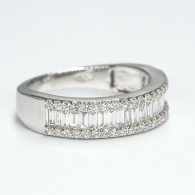 Bague New Crown or blanc & diamants