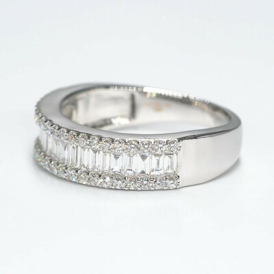 Bague New Crown or blanc & diamants
