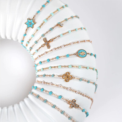 Bracelet Gigi Clozeau Classique en or rose et résine jade, 17cm