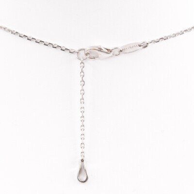 Collier Louis XV or blanc & diamants 