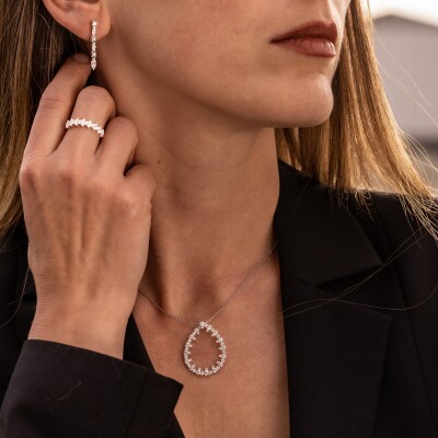 Bague Crépidante or blanc & diamants