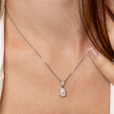 Collier Absolu or blanc & diamants