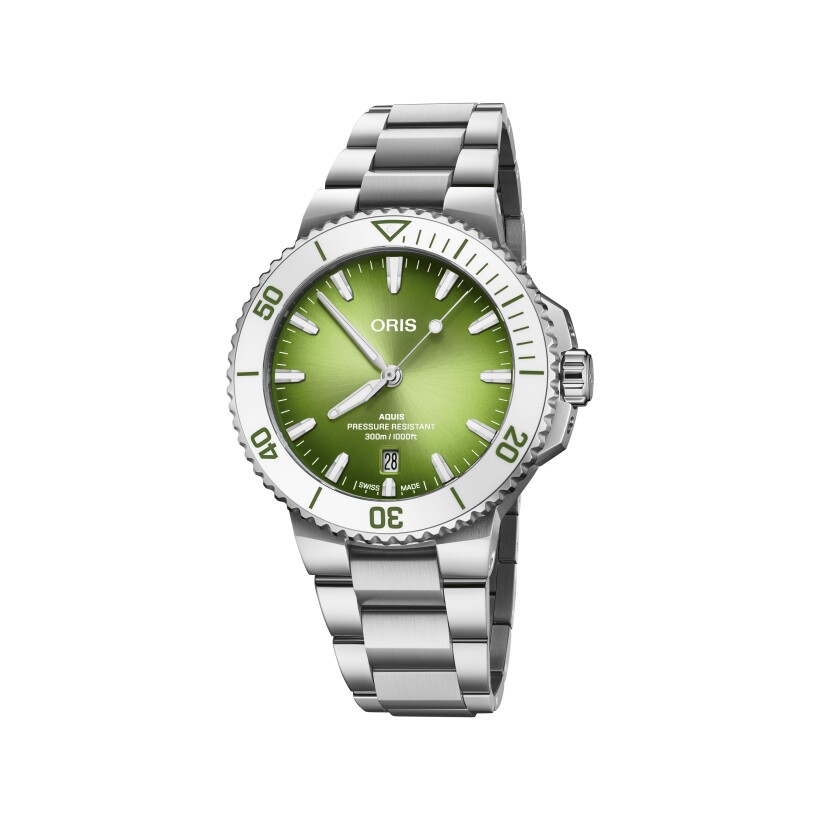 Montre Oris Aquis Date Watermelon Summer Edition Verte