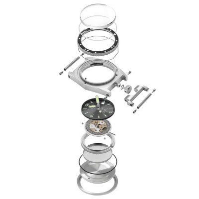 Montre ZRC 1904 Grands Fonds Réédition Ruthénium